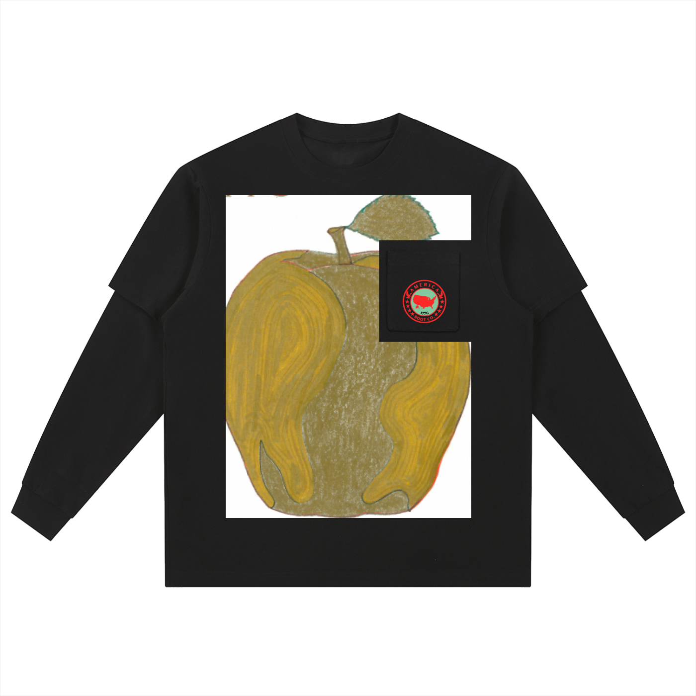 Layered Long Sleeve Oversized Tee