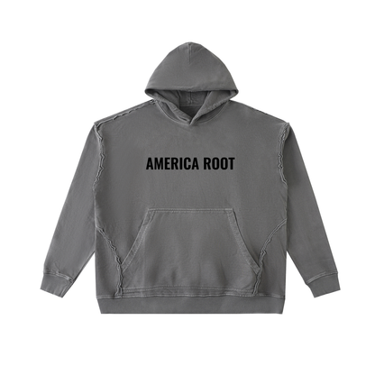 Raw-Seam Enzyme Washed Hoodie
